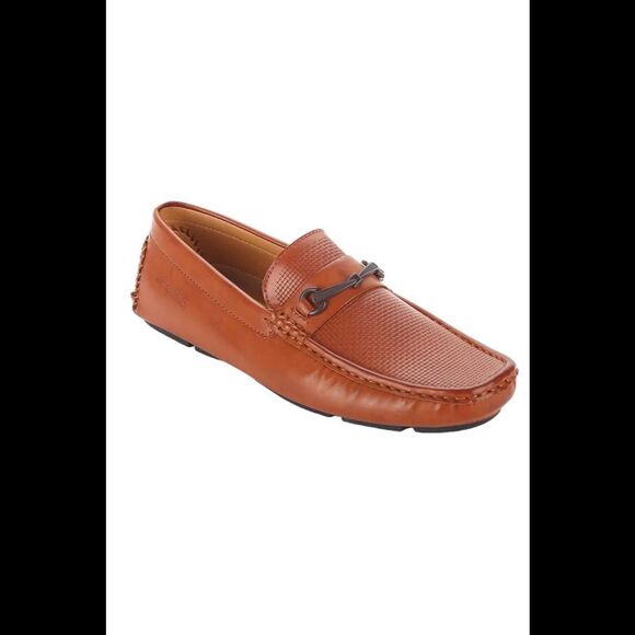 ASTON MARC Men's Clubber Bit Driving Shoes Black Size10